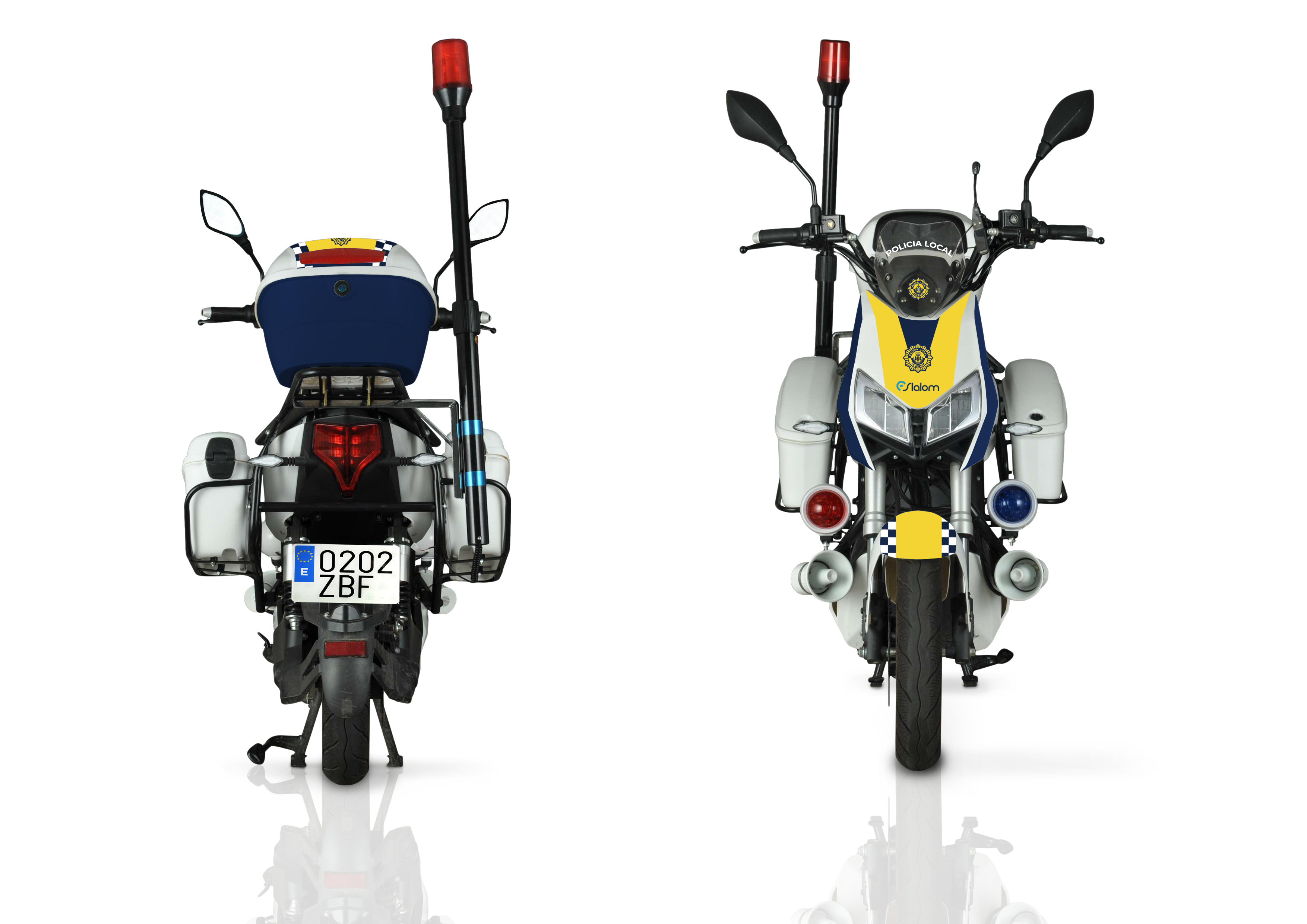 MOTO POLICIA SLALOM 002
